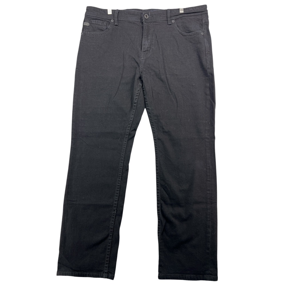 BKE Tyler Mens Black Straight Leg Durable Denim Jeans 38x32 Stretch Comfort